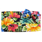 Hawaiian Bright Floral Hibiscus Cummerbund and Bow Tie Set